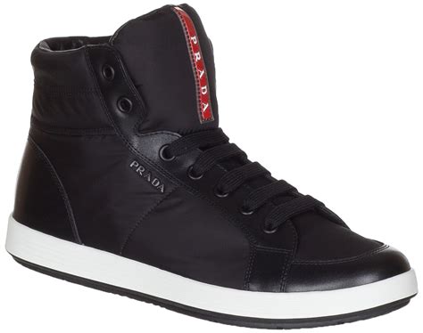 prada hightop sneakers men|prada sneakers sale men's.